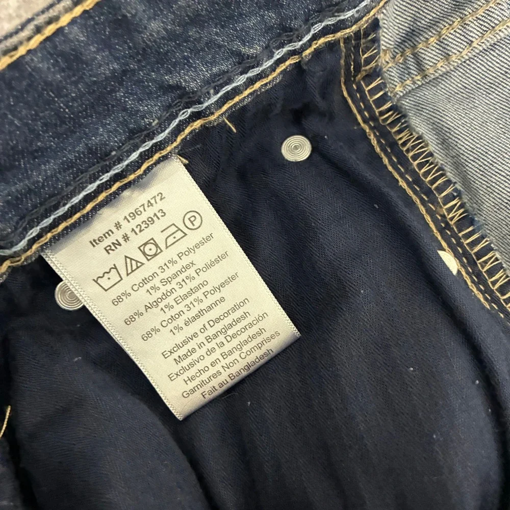 Scott Barber Mens 40x29 Straight Fit Jeans Indigo Blue Dark Wash Denim Pants